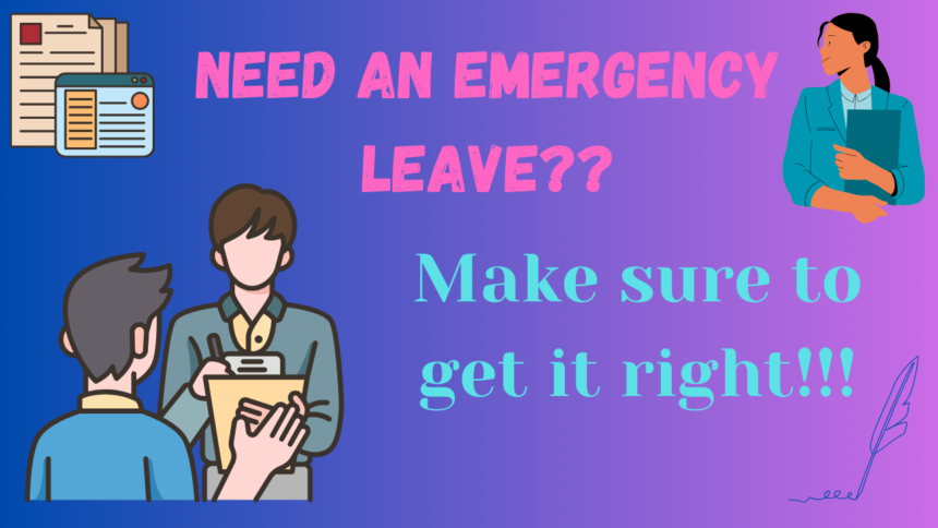 emergency leave letter