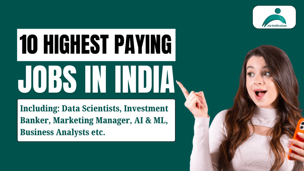 Top 10 Highest Paying Jobs in India 2025